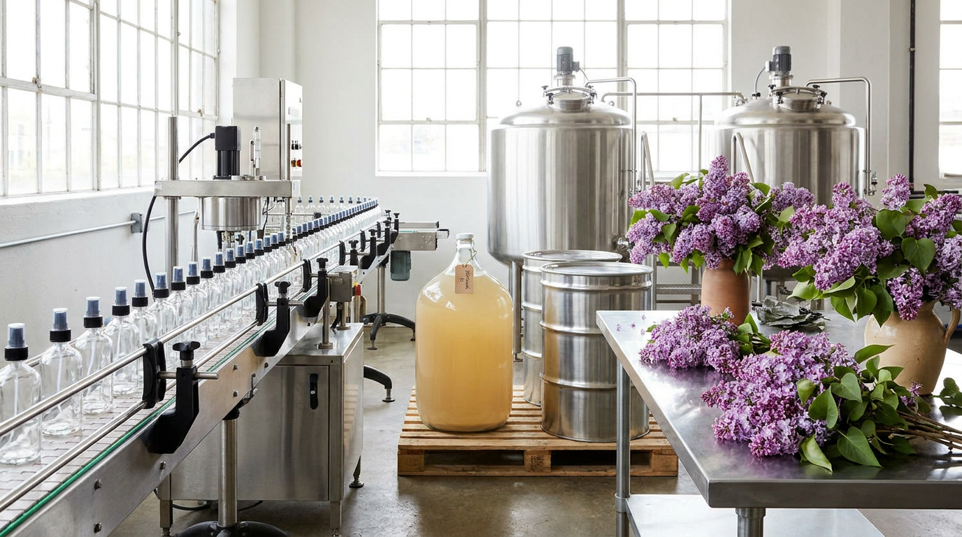 Lilac Blossom Oil for Room & Linen Spray Production